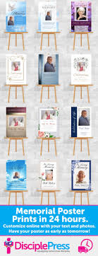 Memorial Posters Archives Disciplepress Funeral Memorial Printing Funeral Memorial Funeral Planning Reunion Decorations