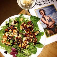 Abi Hugo On Instagram Yummy Dinner Tonight Chicken Chorizo And Halloumi Salad With Olive Oil And Ba Halloumi Salad Yummy Dinners Balsamic Vinegar Dressing