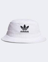 Adidas Originals Washed Mens Bucket Hat White Cm3933 Mens Bucket Hats Hats For Men Hats