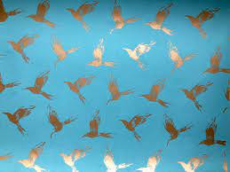 Removable wallpaper birds, peel and stick wallpaper floral, wall paper floral with birds favorite. Bollin Bird Wallpaper Gold And Med Zoe Glencross