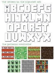 Lastly, you can select the color of the font as well. Minecraft Letters Minecraft Letters Free Printable Minecraft Minecraft Printables