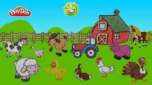 Farm Animals For Kids Using Play Doh Stop Motion Animation Farm Animals For Kids Animals For Kids Stop Motion