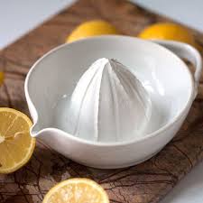 Pottery Citrus Juicer White Lemon Juicer Ceramic Dishes Lemon Juicer Pottery