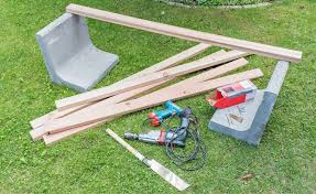 Gartenbank Aus Beton Und Holz Selber Bauen Gartenbank Selber Bauen Selber Bauen Gartenbank