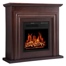 A fireplace mantel unit provides a convincing fireplace option for those who have always wanted a fireplace but lack the means or ability to reconstruct their house to include one. Amazon Com Antarctic Star 36 Electric Fireplace With Mantel Package Freestanding Fireplace Heater Corner Firebox With Log Remote Control Adjustable Flame 750 1500w Brown Kitchen Dining