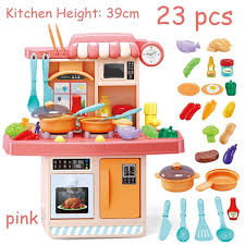 Kids educational kitchen toy cooking set children simulation kitchen toys kids birthday gift utensilios de cocina toys bc50gjj. 94cm 65pcs Kitchen Playset Pretend Play Toy Cooking Set With Light Sound Effect Buy At A Low Prices On Joom E Commerce Platform