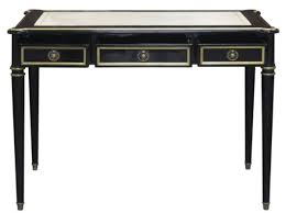 Casa Padrino Baroque Desk With 3 Drawers Black White Gold 108 X 61 X H 77 Cm Baroque Office Furniture This writing desk is available in white and can also be used as a computer table.