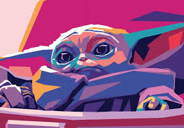Baby Yoda Star Wars Pop Art Yoda Art Star Wars Painting