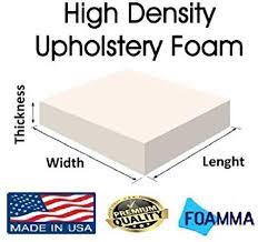 Foamma 5 Quot X 22 Quot X 24 Quot Upholstery Foam High Density Foam Chair Cushion Square Foam For Dinning Chai Upholstery Foam Cushions On Sofa Diy Cushion