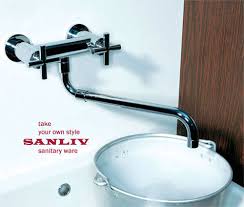 wall mounted kitchen faucet