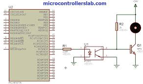 Pc817 Optocoupler Interfacing With Pic Microcontroller Microcontrollers Interfacing Pic Microcontroller