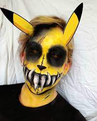 Pin By Halloween Makeup On Makeup Pikachu Makeup Pokemon Faces Halloween Makeup