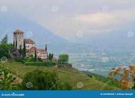 Lebenberg Castle Along Marling Waalweg, Hiking Path in Meran. South Tyrol,  Italy Stock Photo - Image of tourism, activity: 242498458