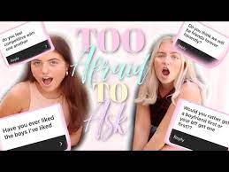 The guy interviewing me told me it was inappropriate and too. Asking My Best Friend Questions Your Too Afraid To Ask Yours Youtube