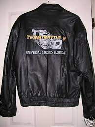 Terminator 2 3d Leather Jacket 08 12 2008 Jackets Leather Jacket Universal Studios Theme Park