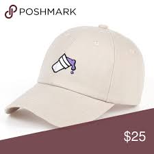 Dripping Cup Baseball Cap Beige Dad Hats Hats For Men Purple Cups