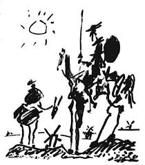 Pablo picasso don quixote and sancho panza i; Don Quijote Y Sancho Panza Visto Por Picasso Don Quijote Dibujo Arte De Picasso Quijote De La Mancha