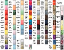 Kreinik Metallic Thread Color Charts