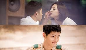 This time, the second lead artists. Descendants Of The Sun Kim Ji Won Puckers Up To Jin Goo Song Joong Ki Behind The Scenes Couch Kimchi