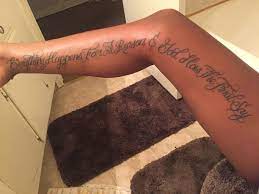 How much pain you'll feel while getting a tattoo depends on several factors, including where on the body you plan to get the tattoo. Inner Leg Tattoo Tattoos Leg Tattoos Thigh Tattoos Women