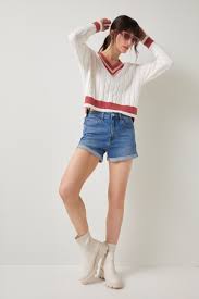 Nikki High Rise Denim Shorts