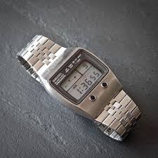 Seiko 1977 Vintage Lcd Chronograph M159 5059 Steve Jobs Watch Stainless Steel Diamond Watches For Men Vintage Watches Retro Watches