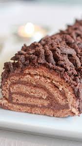 Buche De Noel Au Chocolat Au Thermomix Yummix Video Recette Video Recette Thermomix Dessert Buche Au Chocolat Dessert Noel Facile