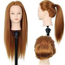 24 Hairdressing Mannequin Cabeca Maniqui Cabelo Yaki Sintetico Boneca Cabecas Cosmetologia Mannequin Heads Mulheres Cabe Long Hair Models Model Hair Head Hair