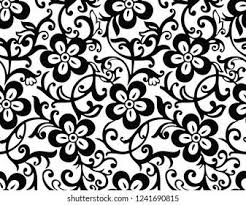 Continuous scroll decoration has a very long history, and such patterns were an essential element of classical and medieval decoration. Royal Scroll Pattern Vol Black 01 Stock Vector Royalty Free 3310171 In 2021 Swirl Design Pattern Pattern Background Patterns