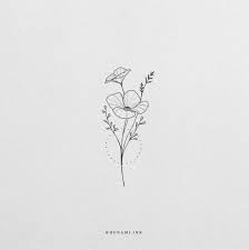 Wildflower Poppies Sold Bunami Ink Bunami Ink Poppies Sold Tattoos Zeichnen Wildflower Violet Flower Tattoos Violet Tattoo Tiny Flower Tattoos