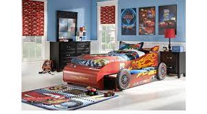 Disney Cars Disney Disney Cars Lightning Mcqueen Black 8 Pc Bedroom 3421470p Cars Bedroom Set Boys Bedroom Sets Car Bedroom