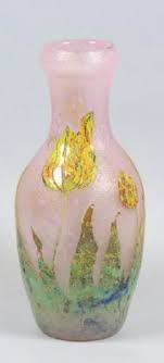 Andre Delatte French Cameo Art Glass Vase Glass Art Art Glass Vase Glass