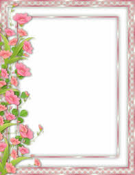 Pin By Sharon Cloutier On Stationery Flower Frame Printable Frames Frame