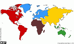 Weltkarte, kontinente, urlaubsregionen, metropolen aus europa, amerika, asien, afrika und australien. Ausmalbilder Weltkarte Konti Weltkarte Konti Zum Ausdrucken