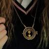 The time turner is centered with a working miniature hourglass and its inner rings rotate. 1