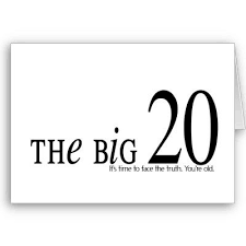 Funny Birthday Wishes For 20 Year Old Daughter The Big 20 Birthday Card Zazzle Com In 2020 Happy 20th Birthday 20th Birthday Wishes 20th Birthday