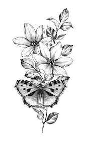 123rf Millions Of Creative Stock Photos Vectors Videos And Music Files F Black And White Flower Tattoo Butterfly With Flowers Tattoo Butterfly With Flowers