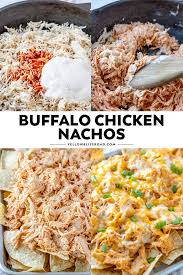 Easy Buffalo Chicken Nachos Recipes Yellowblissroad Com Recipe Recipes Chicken Thights Recipes Food