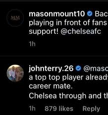Find out everything about mason mount. John Terry Praises Mason Mount In Instagram Reply Chelsea News Glam Sports World