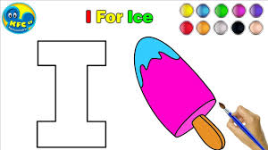 This is best kids online learning fun drawings app. Learn Alphabets For Kids How To Draw Alphabet I I For Ice Drawing And Coloring Alphabets Youtube
