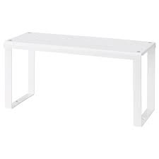 The top shelf's high sides ensure that your water glass, reading lamp or flower vase stands safely by your bedside. Variera Shelf Insert White Learn More Ikea