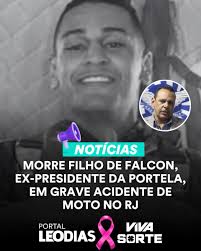 Daniel Guimarães Vieira Souza, de 25 anos, filho de Marcos Falcon,  ex-presidente da Portela assassinado a tiros em 2016, morreu no último fim  de semana. Ele sofreu um grave acidente de moto