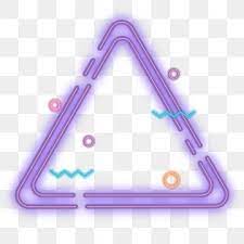 Frame Neon Light Effect Illuminate Triangle Png And Vector Neon Lighting Light Effect Neon
