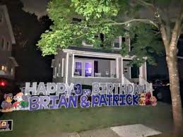 Birthday Lawn Signs Rental Nj Lyndhurst Custom Happy Birthday Yard Sign By Lol Yards In Lyndhurst