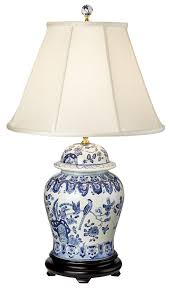 English Floral Hand Painted Porcelain Ginger Jar Table Lamp K3344 Lamps Plus Lamparas Pintadas Porcelana Azul Decoracion De Unas