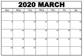 March 2020 Calendar Excel Sheet Free Printable Calendar Template In 2020 Monthly Calendar Printable June Calendar Printable Printable Calendar Template
