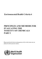 Leave a reply cancel reply. Environmental Health Criteria 6 Principles And Methods For Evaluating The Toxicity Of Chemicals Part I