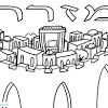 בית המקדש השלישי על רקע העיר ירושלים. 1