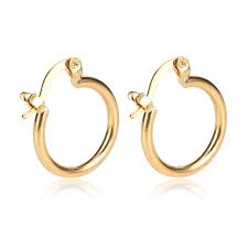 Check spelling or type a new query. 24k Gold Earrings New Model Earrings Dubai African Europe Plain Hoop Earrings Jewelry Wish