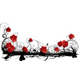 Black Background With Rose Border Red Roses And Elegant Classical Unique Ppt Backgrounds Red Roses Wallpaper Flower Drawing Design Rose Wallpaper